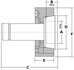 Hardinge&reg; (16C) 2" Extra Depth Step Chuck