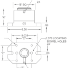 Lexair Pneumatics 65102 Line Drawing