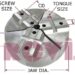 For  Diameter Buck ChuckFull Circle Jaw With  Slot FEMALE TONGUE