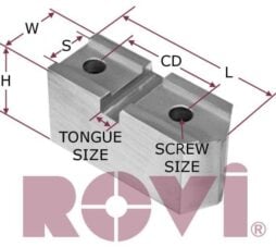 For Diameter Buck ChuckStandard Jaw With Slot