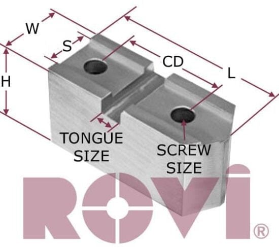 For-6-Diameter-Buck-ChuckStandard-Jaw-With-738-Slot182-668 For Diameter Buck ChuckStandard Jaw With Slot