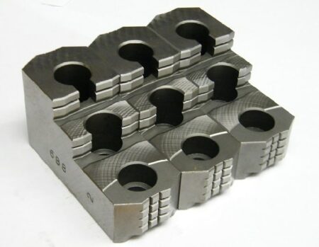 8" Aluminum Full Grip Pie Soft Jaws For Kitagawa B-208 Chucks – 1.5HT, 3-Piece Set (Turner K-8C-1.5-AR)
