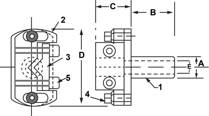 &Quot;V&Quot; Type Adjustable (Floating) Drill Holder 1 V Type Adjustable Floating Drill Holder