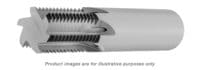 Tmc450-20A Metric Straight Thread Mill Coolant Through Carbide Altin (M8-1 Min) Internal Only - .235 Dia X 5/8 Loc - 3 Flutes (1/4 Shank X 2-1/2 Oal)