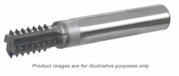 THREAD MILL CARBIDE TIPPED COOLANT THRU (1-12 MIN ID) INTERNAL OR EXTERNAL .740 DIA X 1 LOC (1.37 REACH) - 4 FLUTES STRAIGHT (3/4 SHANK X 6 OAL)