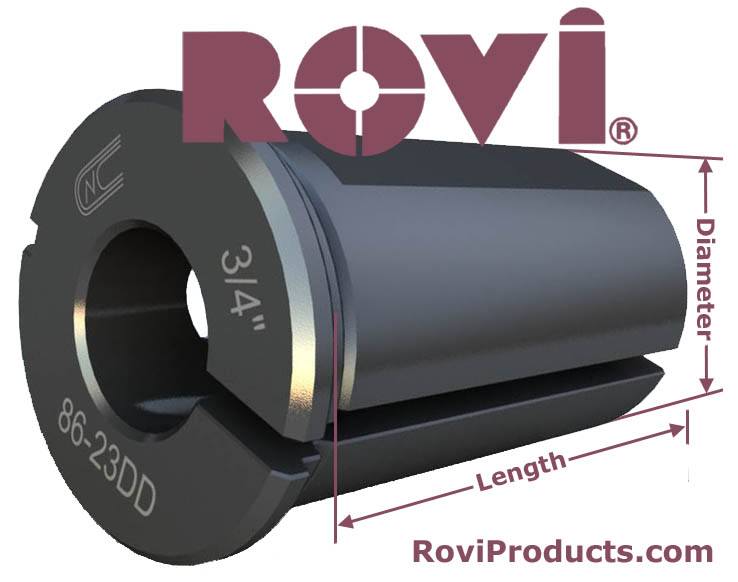 1-1/2" OD CNC 8623DD (ID) Tool Holder Bushings - Global CNC image 1 OD CNC DD ID Tool Holder Bushings Global CNC