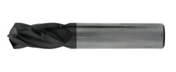 SOLID CARBIDE ALTIN COATED 4 FLUTE DRILL MILL 120 DEGREE INCLUDED ANGLE .500 SHANK x 3.0 OAL 1.00 OD LENGTH 30 DEG HELIX