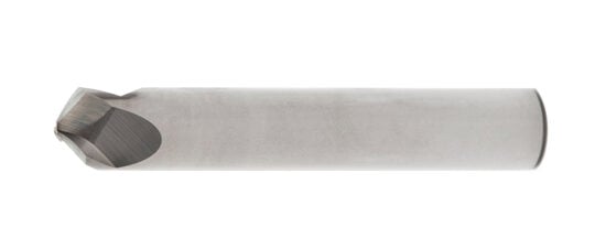 HC75003-120 Helical Chamfer Mill Carbide Uncoated ANGLE 120 FLUTES 3 LOC 0.188 TIP DIA 0.1 SHANK DIA 0.75 OAL 3