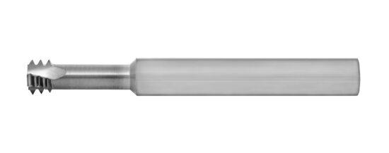 TMLR8-1.25MMEL LONG REACH THREAD MILL CARBIDE (M8-1.25 PITCH) INTERNAL .234 DIA X .850-NECK (1/4 SHANK) 2-1/2 OAL