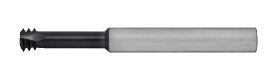 TMLR5-.8MMELA LONG REACH THREAD MILL CARBIDE ALTiN (M5-.8 PITCH) INTERNAL .150 DIA X .600-NECK (1/4 SHANK) 2-1/2 OAL