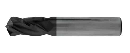 SOLID CARBIDE ALTIN COATED 4 FLUTE DRILL MILL 120 DEGREE INCLUDED ANGLE .500 SHANK x 3.0 OAL 1.00 OD LENGTH 30 DEG HELIX