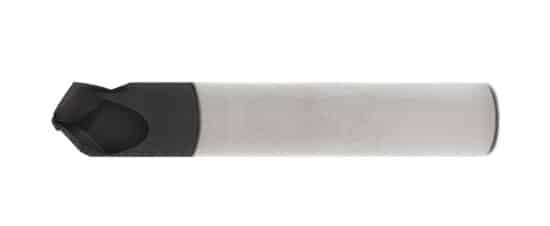 Helical Chamfer Mill Carbide ALTiN Coated ANGLE 120 FLUTES 3 LOC 0.188 TIP DIA 0.1 SHANK DIA 0.75 OAL 3