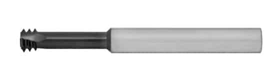 LONG REACH THREAD MILL CARBIDE ALTiN (M8-1 PITCH) INTERNAL .234 DIA X 1.10-NECK (1/4 SHANK) 2-1/2 OAL
