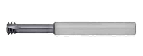 LONG REACH THREAD MILL CARBIDE VERSA (AlCrN) (M8-1 PITCH) INTERNAL .234 DIA X .850-NECK (1/4 SHANK) 2-1/2 OAL