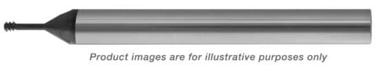 LONG REACH THREAD MILL CARBIDE ALTiN (M4-.7 PITCH) INTERNAL .120 DIA X .600-NECK (1/4 SHANK) 2-1/2 OAL