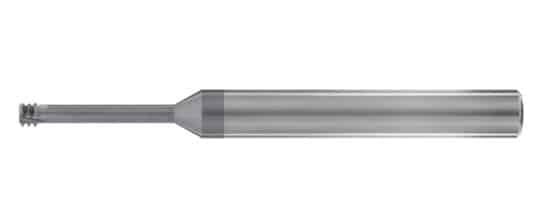 LONG REACH THREAD MILL CARBIDE VERSA (AlCrN) (M4-.7 PITCH) INTERNAL .120 DIA X .600-NECK (1/4 SHANK) 2-1/2 OAL